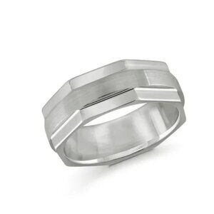 BRAND NEW MALO ALTERNATIVE BANDS Silver TUNGSTEN MEN'S RING SIZE 8MM SIZE 10